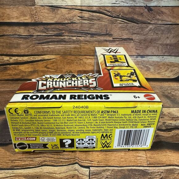 WWE Roman Reigns Knuckle Crunchers Wrestling Action Figure Mattel Kendo Sticks - Picture 5 of 7